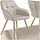 Tectake Esszimmerstuhl Marilyn gepolstert Polyester taupe/gold