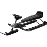 Stiga Snowracer King Size GT Großer Lenkschlitten mit Bremsen für 2 Kinder oder mit Erwachsene - Graphite Grey/Black