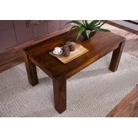 MASSIVMOEBEL24.DE Esstisch mit Ansteckplatten Sheesham 180-220/260x90x76 life honey lackiert