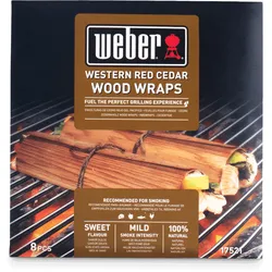 Weber Wood Wraps Zedernholz, 8 Stück