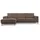 OTTO home Ecksofa OTTO HOME "Oland Skandi, weicher Chenille-Stoff", braun, B:280cm H:85cm T:152cm, 100% Polyester, Sofas, Ecksofa, L-Form, 280 cm, Wellenunterfederung, Skandi-Design, Massivholzfüße