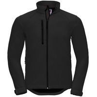 RUSSELL Mens SmartSoftshell Jacket, Black, XS