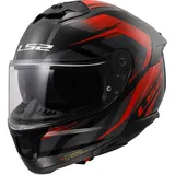 LS2 LS2, Integraler Motorradhelm Stream II Fury gloss Black Red, M