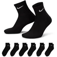 Nike Everyday Cushioned Trainings-Knöchelsocken Black/White 46-50