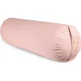 MindBaas - Yoga Bolster - Eco - Rosa - Yogakissen - Meditationsrolle EINHEITSGRÖSSE