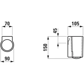 Laufen VAL WC-Bürstengarnitur, H8722827580001, Farbe: Graphit matt