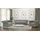 s-style möbel Polstergarnitur Chesterfield Lena 3+2+1 aus Samt-Stoff mit Holzfüßen, (1x 3-Sitzer-Sofa, 1x 2-Sitzer-Sofa, 1x Sessel), mit Wellenfederung grau