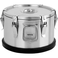 Thermobehälter, Speisewärmer für Essen, Edelstahl 10L