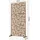 casa.pro Balkonverkleidung 180 x 90 cm Braun Stahl