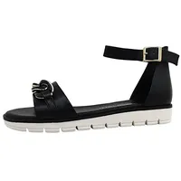 Marco Tozzi Damen Sandalen mit Keilabsatz Hinten geschlossen Vegan,