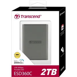 Transcend ESD360C 2 TB USB-C 20 Gbit/s Grau TS2TESD360C