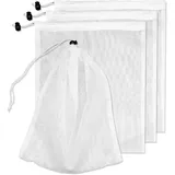 Set Mit 4 Ersatz-poolsaugerbeuteln, Feinmaschiges Netz Mit Kordelzug, Filterbeutel Für Poolsauger, Reinigungsbeutel Für Pools, Aquarien Und Teiche
