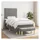 vidaXL Boxspringbett 100 x 200 cm Dunkelgrau