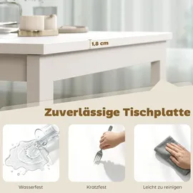 Homcom Esstisch 70 x 74 x 120 cm weiß