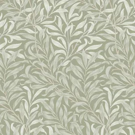 William Morris At Home Vliestapete Willow Bough 10 m x 52 cm Hell Grün FSC®