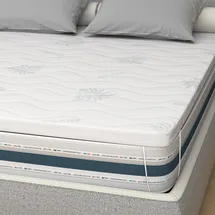 MiaSuite Topper aus Memory Foam 90 x 190 cm Aloe Vera