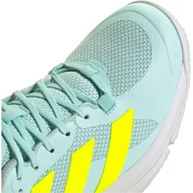 adidas Court Team 2.0 Damen Hallenschuhe, (Türkis 6.5 40