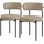 ML-Design Esszimmerstuhl Stoff braun 2er Set