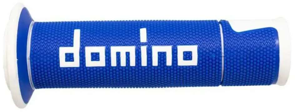 Domino On Road Racing Opened End Griffe - Blue / White - 22mm / 120mm
