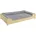 Erst-Holz Hundebett Kuscheliges Haustierbett extra groß 120 x 70 cm grau