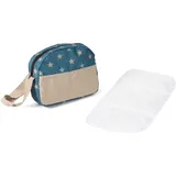 Bayer Chic 2000 Puppen Wickeltasche Sternchen Beige/Türkis