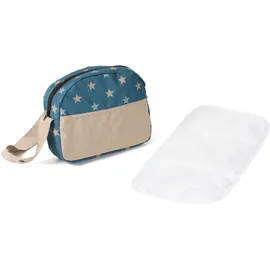 Bayer Chic 2000 Puppen Wickeltasche Sternchen Beige/Türkis