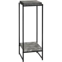 Mendler Blumentisch HWC-K71, Blumenregal Beistelltisch Pflanzregal, MVG-zertifiziert MDF Metall - dunkelgrau, 101cm