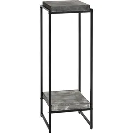 Mendler Blumentisch HWC-K71, Blumenregal Beistelltisch Pflanzregal, MVG-zertifiziert MDF Metall - dunkelgrau, 101cm