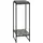 Mendler Blumentisch HWC-K71, Blumenregal Beistelltisch Pflanzregal, MVG-zertifiziert MDF Metall - dunkelgrau, 101cm