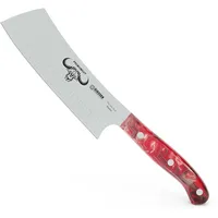 Johannes Giesser Messerfabrik GmbH Yobocho No.1 Japanisches Kochmesser 16 cm Rot/Weiß Kullenschliff rostfrei