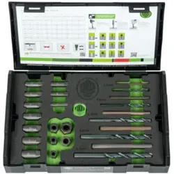 Schraubenausdrehersatz 49-U-B M 5-M 16 25-tlg.inkl.passende HSS Bohrer KUKKO