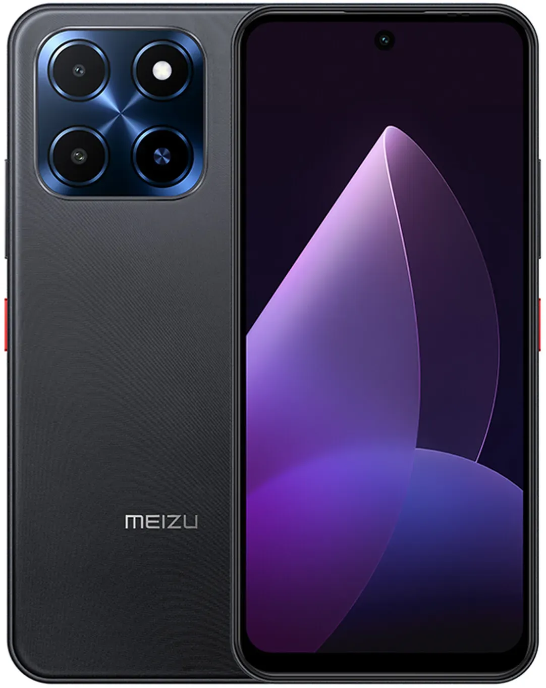 MEIZU Mblu22-EU Smartphone SC9863A, 8-Kern-Prozessor, 6,79 Zoll Display, bis zu 90 Hz Bildwiederholrate, F1.8 Weitwinkelkamera, 5000 mAh High-Capacity-Akku, kein Ladegerät, RAM 4GB + Speicher 128GB, Titanschwarz