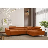 Fun Möbel Ecksofa Schlafsofa Sofa CARMELO in Stoff Nova