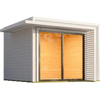 Weka Design Gartenhaus Pure Garden Amberley mit Aluminium-Schiebetür -