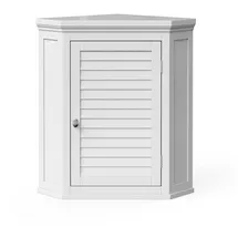 Teamson Home - Glancy Abnehmbarer Eck-wandschrank Mit Verstellbarem Regal, Weiß