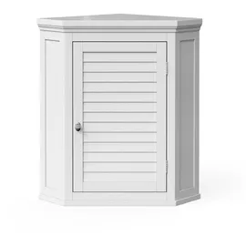 Teamson Home - Glancy Abnehmbarer Eck-wandschrank Mit Verstellbarem Regal, Weiß