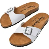 Pepe Jeans für Herren. PMS90111 Sandalen Bio Single Champion weiß (44), Wohnung, Keine, Lässig