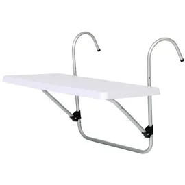 Trendline Balkonhängetisch Bali 2-in-1 weiß