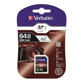 Verbatim SDXC 64GB Class 10 UHS-I