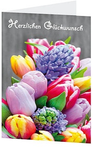 LUMA Glückwunschkarte Blumenstrauß DIN B6