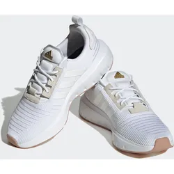 Sneaker ADIDAS SPORTSWEAR "SWIFT RUN", Gr. 41, weiß (cloud weiß, cloud weiß, gold metallic), Textil, sportlich, Schuhe