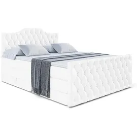 altdecor VILA-1-Z KING 160 x 200 cm H3/H4 Weiß Hochglanz