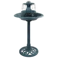 vidaXL Springbrunnen Vogelbad Grün 50×91 cm