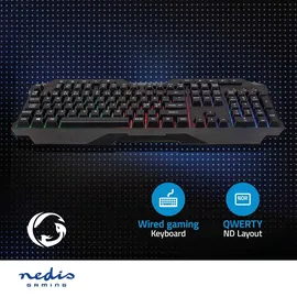 Nedis Wired Gaming Keyboard DE