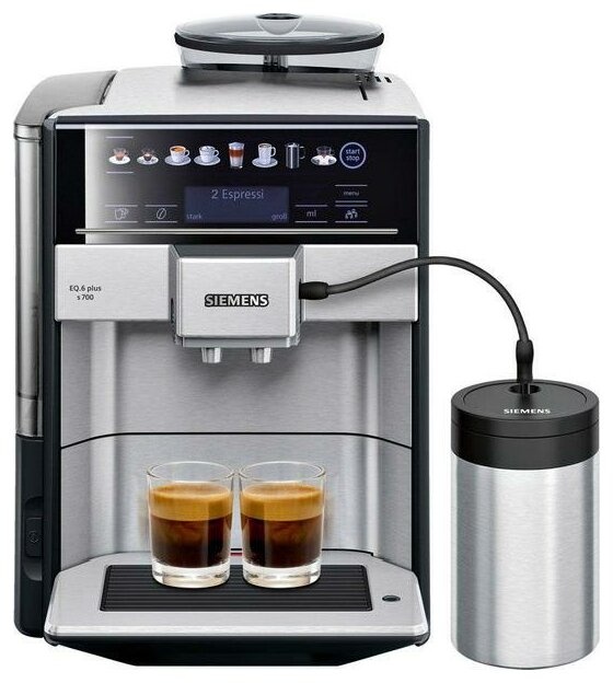 Siemens Kaffeevollautomat TE657M03DE Edelstahl/schwarz