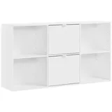 mokebo Aktenregal Weiß, 132x75x35 cm, Arbeitszimmer, Büroregale, Aktenregale