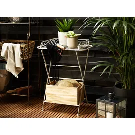 Beliani Beistelltisch Ancud Metall Weiß