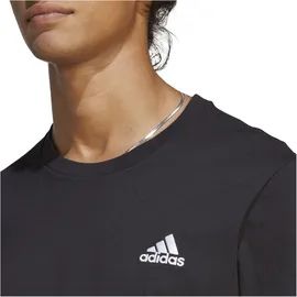 Adidas Essentials Single Jersey Embroidered Small Logo T-Shirt Black XS