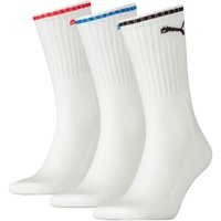 Puma 3er Pack PUMA Sport Crew Sportsocken Stripe white 47-49