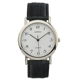 Adora 1-200704-001 Herrenuhr aus Edelstahl mit Lederband, > AB6103